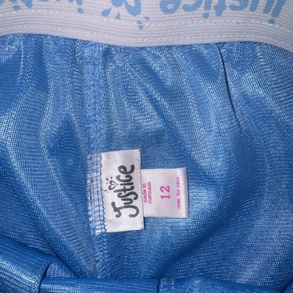 NWOT Justice Athletic Shorts Blue Size 12